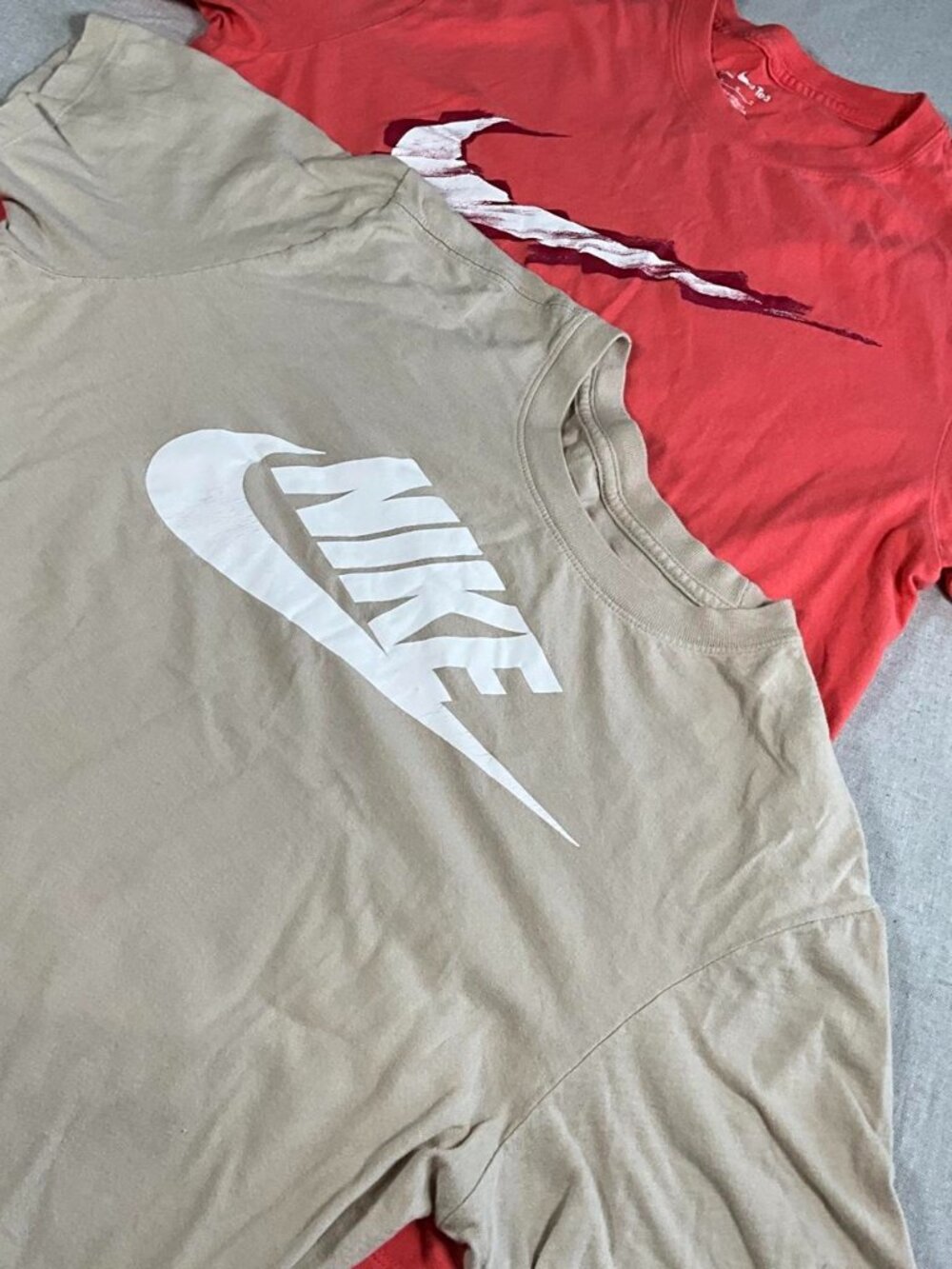Womens Nike Swoosh Futura Logo 2 Piece Graphic Tee Lot (Medium)